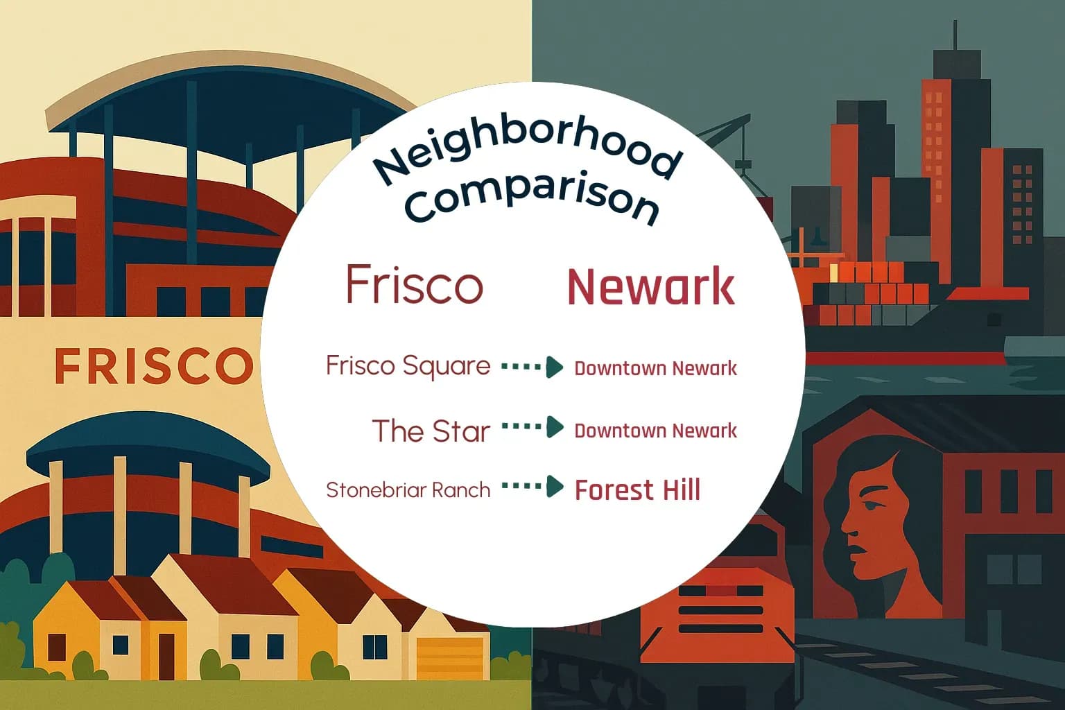 Frisco vs Newark Neighborhood Comparison
