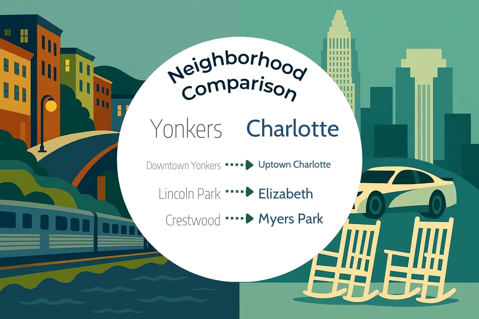 Yonkers vs Charlotte Neighborhood Comparison