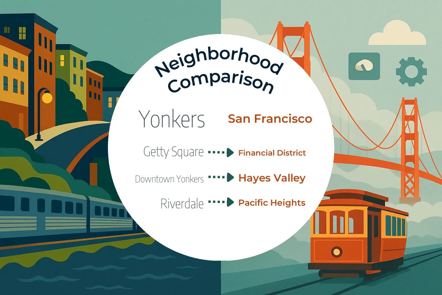 Yonkers vs San Francisco Neighborhood Comparison