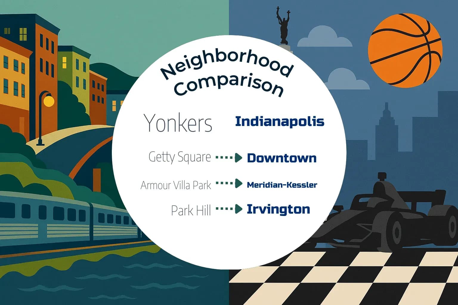 Yonkers vs Indianapolis Neighborhood Comparison