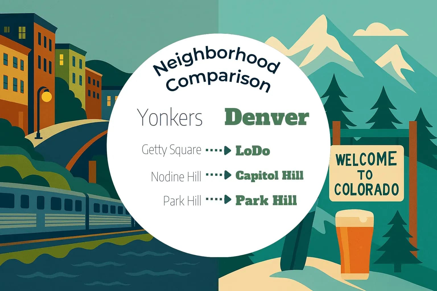 Yonkers vs Denver Neighborhood Comparison