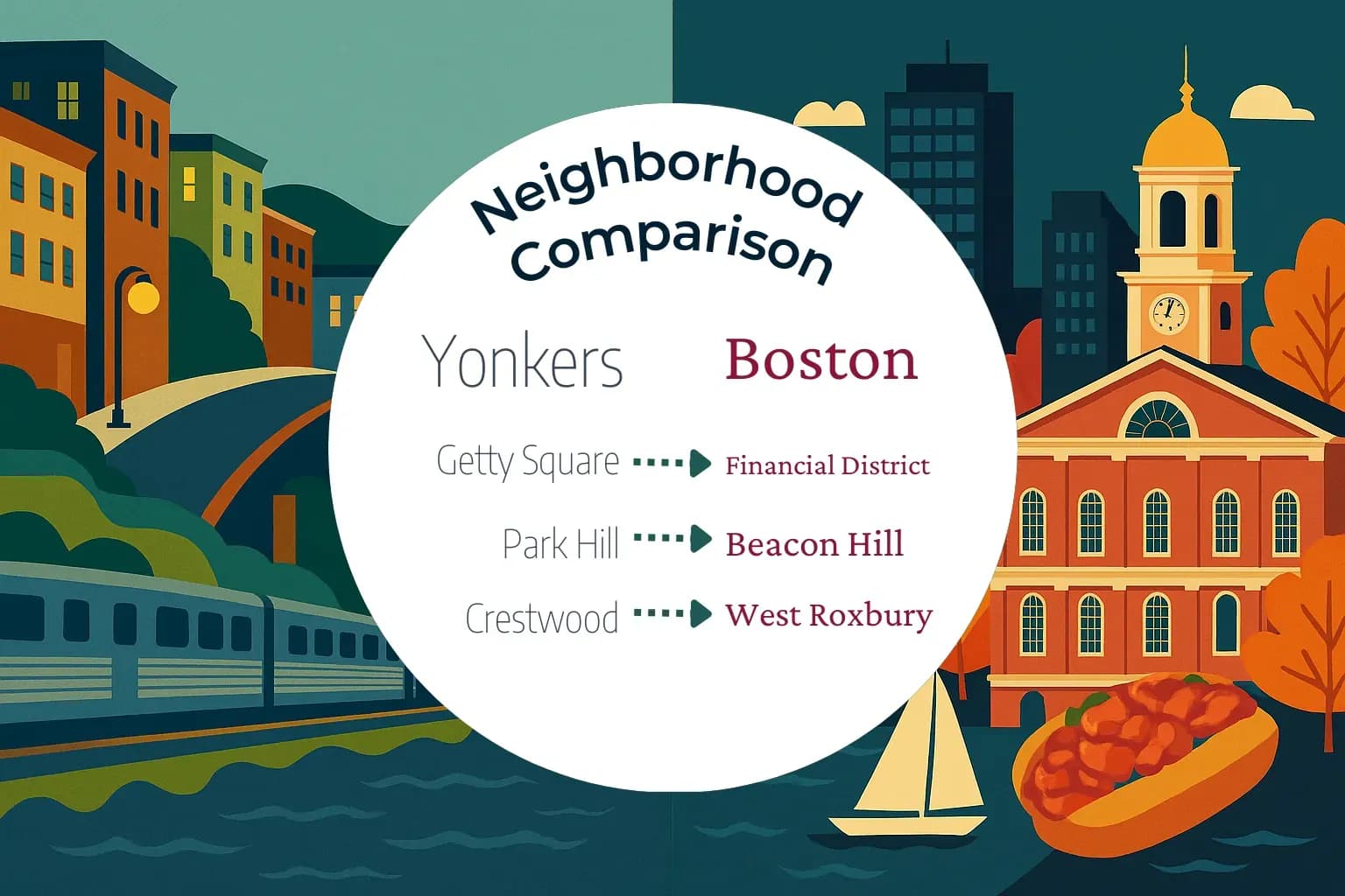 Yonkers vs Boston Neighborhood Comparison