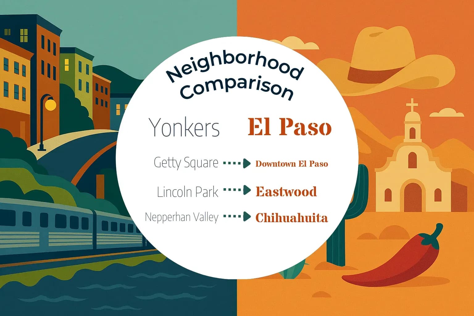 Yonkers vs El Paso Neighborhood Comparison
