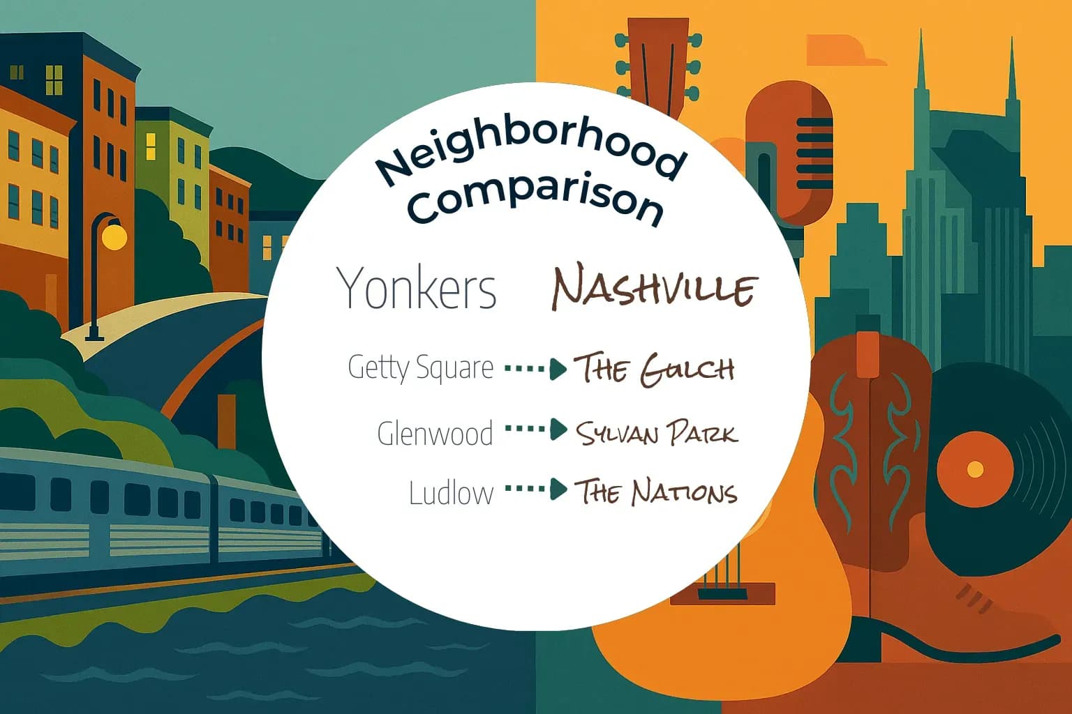Yonkers vs Nashville Neighborhood Comparison