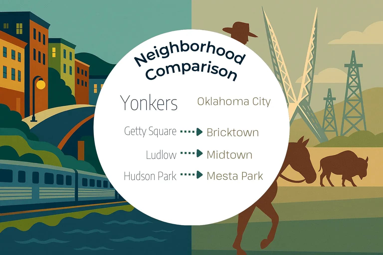 Yonkers vs Oklahoma City Neighborhood Comparison