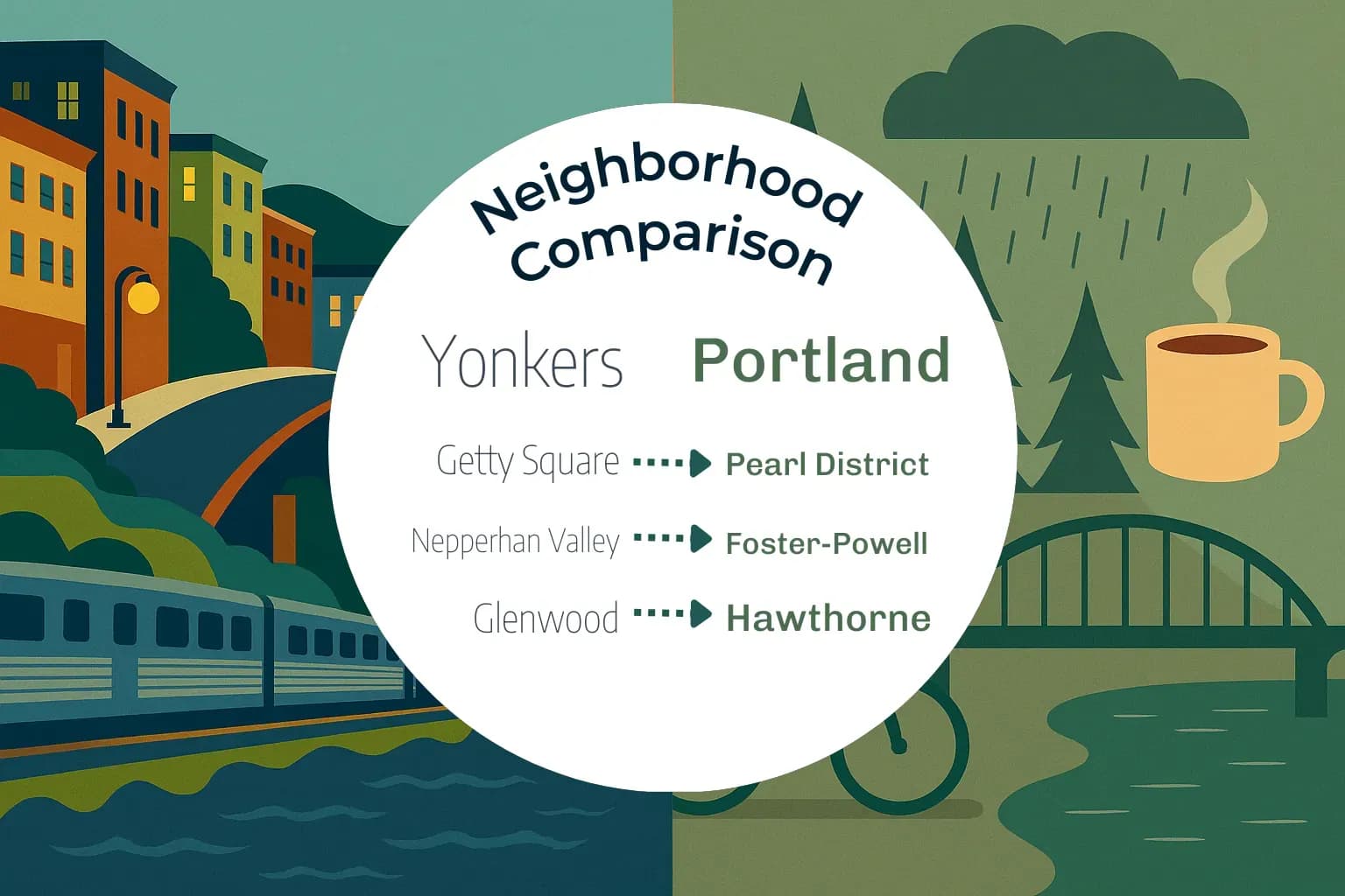 Yonkers vs Portland Neighborhood Comparison
