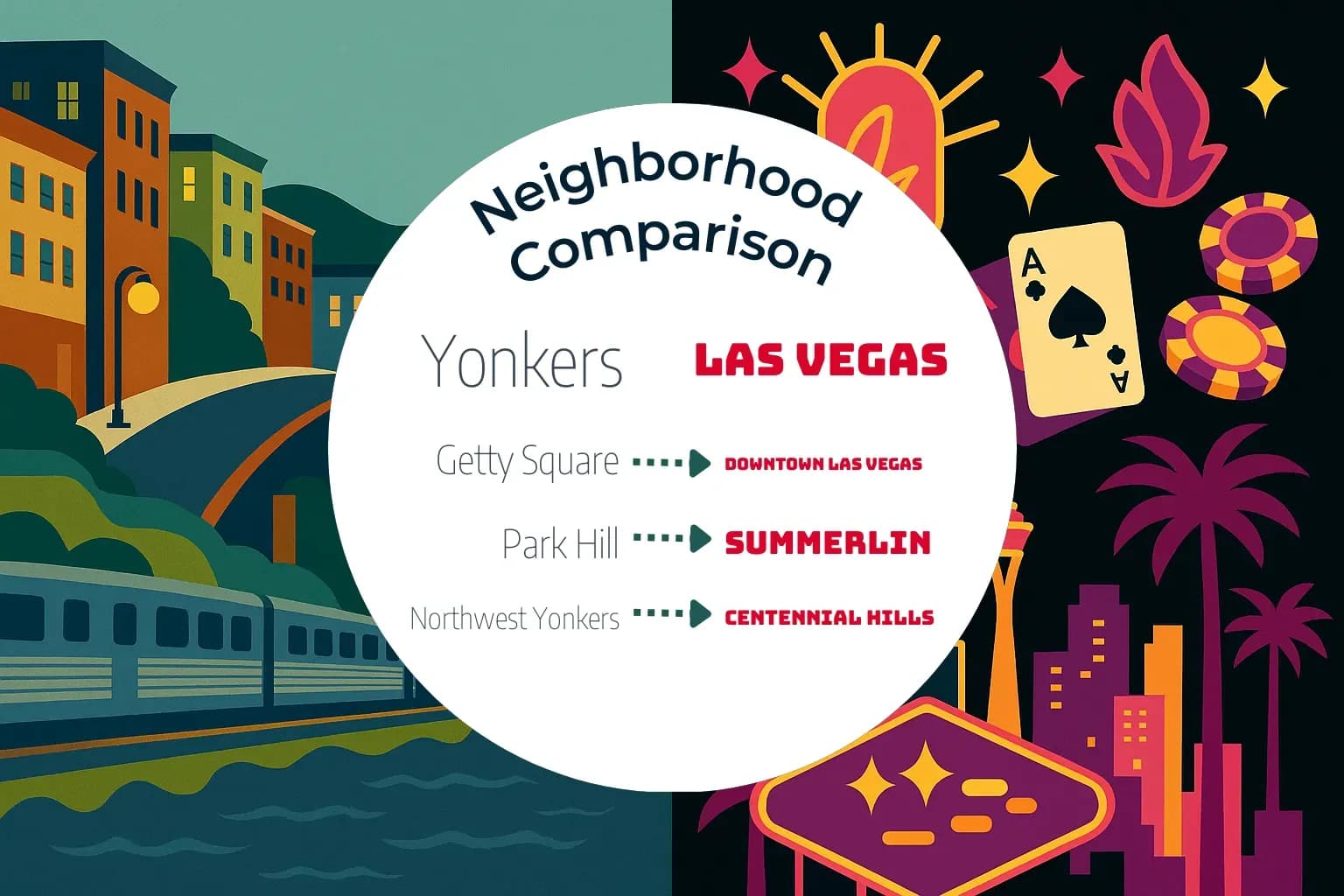 Yonkers vs Las Vegas Neighborhood Comparison