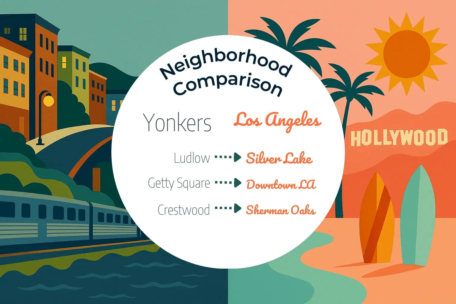 Yonkers vs Los Angeles Neighborhood Comparison