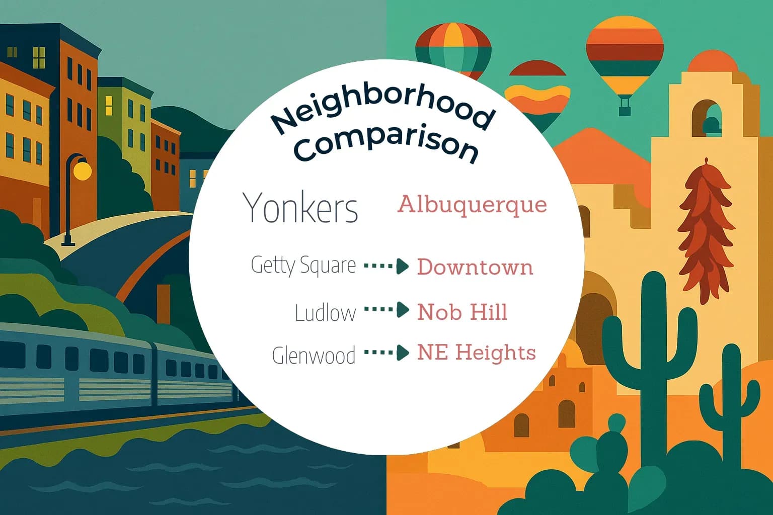 Yonkers vs Albuquerque Neighborhood Comparison