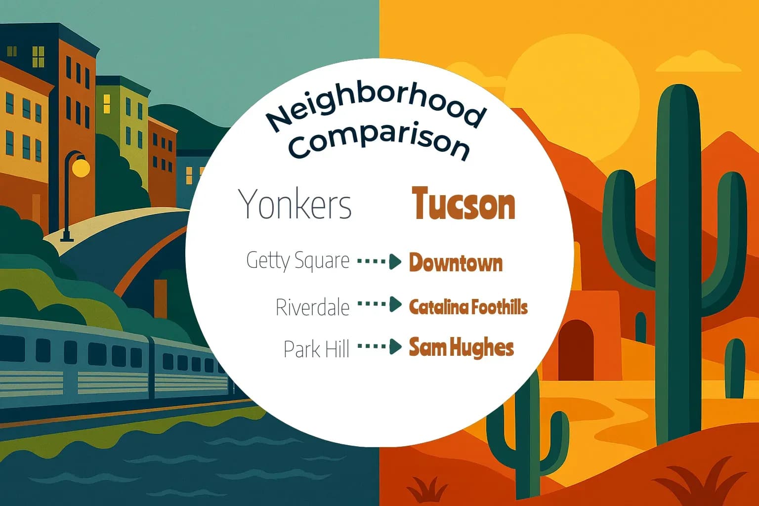 Yonkers vs Tucson Neighborhood Comparison