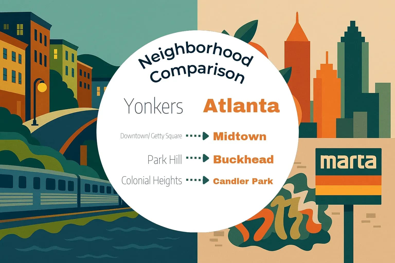 Yonkers vs Atlanta Neighborhood Comparison