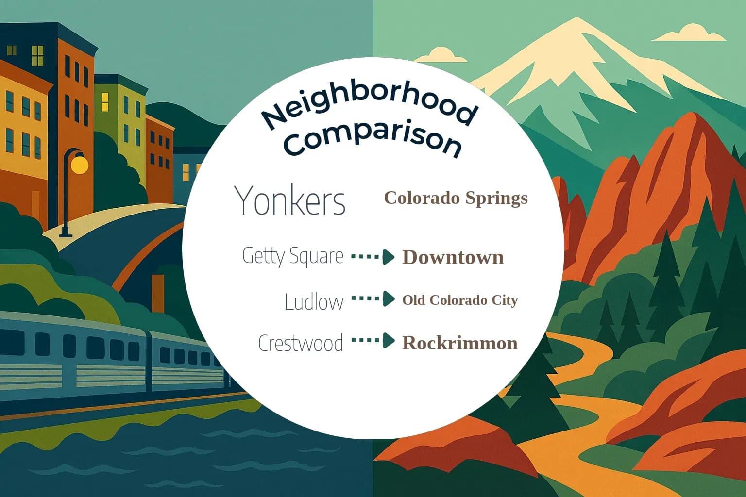 Yonkers vs Colorado Springs Neighborhood Comparison