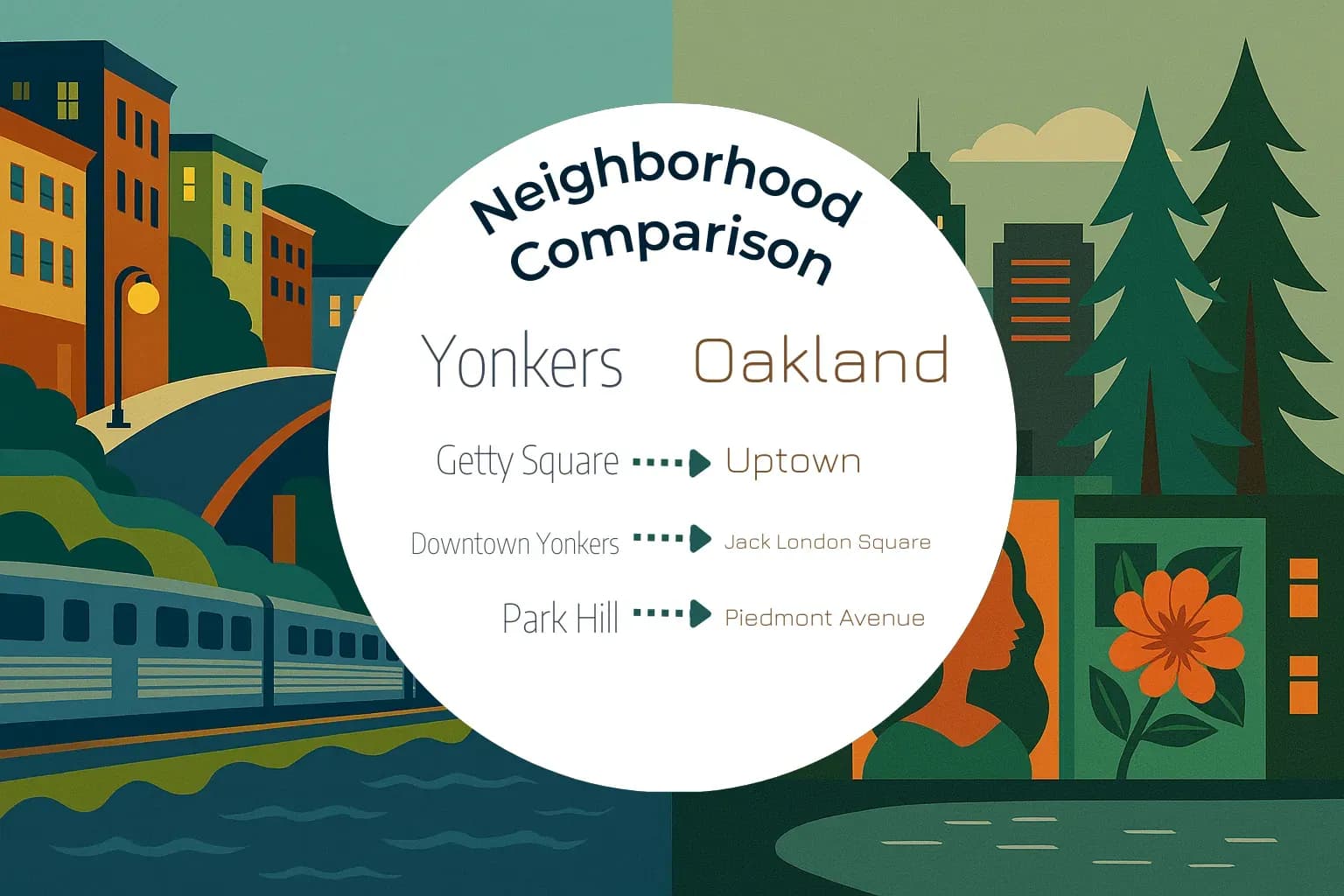 Yonkers vs Oakland Neighborhood Comparison