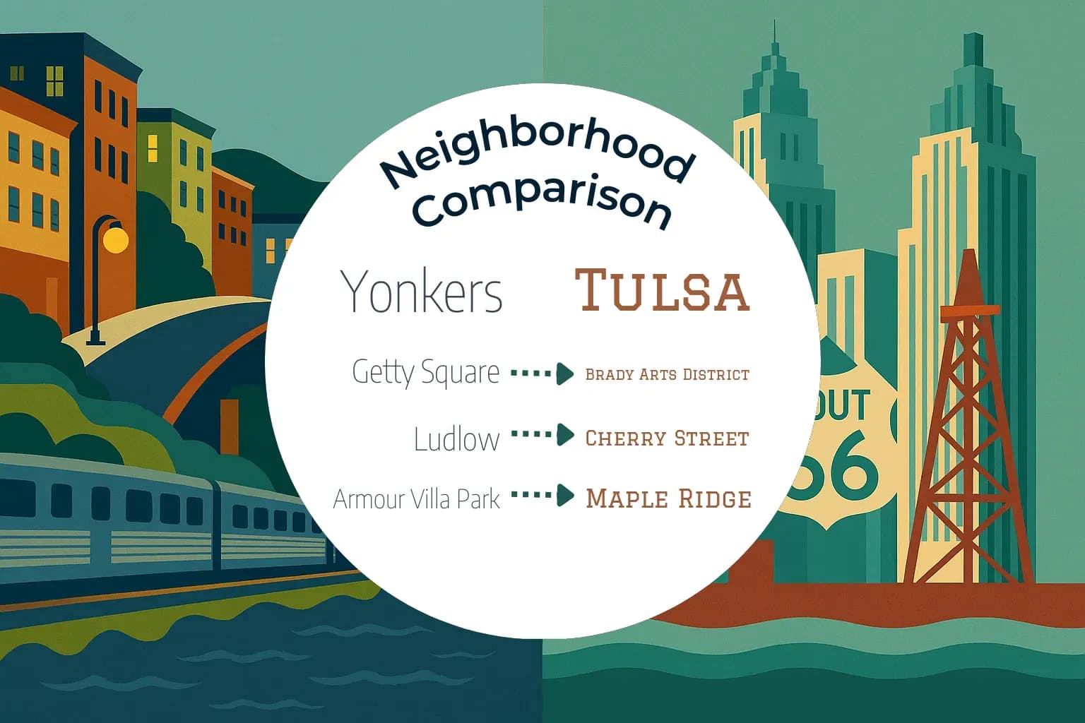 Yonkers vs Tulsa Neighborhood Comparison