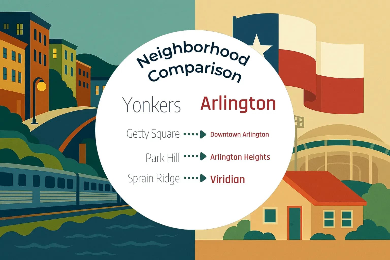 Yonkers vs Arlington Neighborhood Comparison