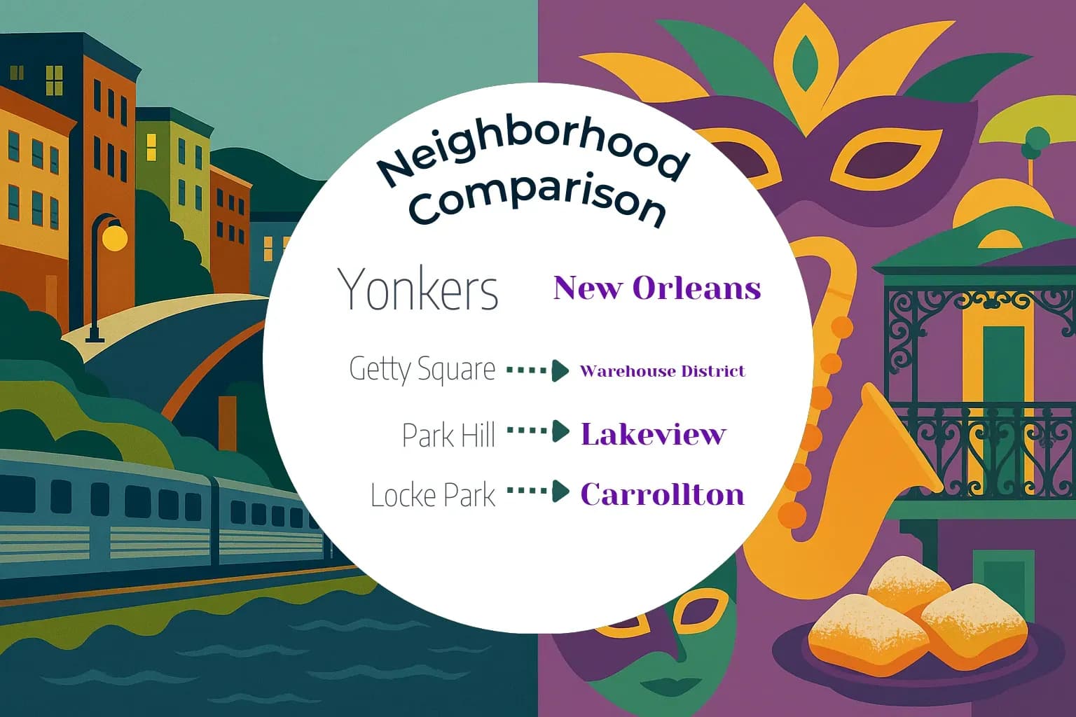Yonkers vs New Orleans Neighborhood Comparison