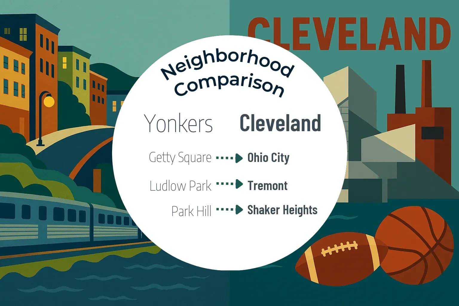 Yonkers vs Cleveland Neighborhood Comparison