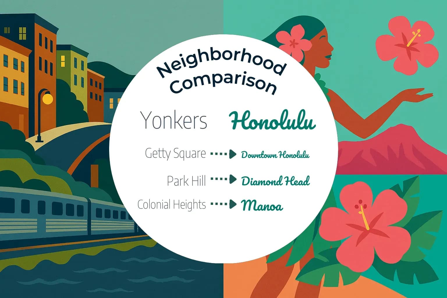 Yonkers vs Honolulu Neighborhood Comparison