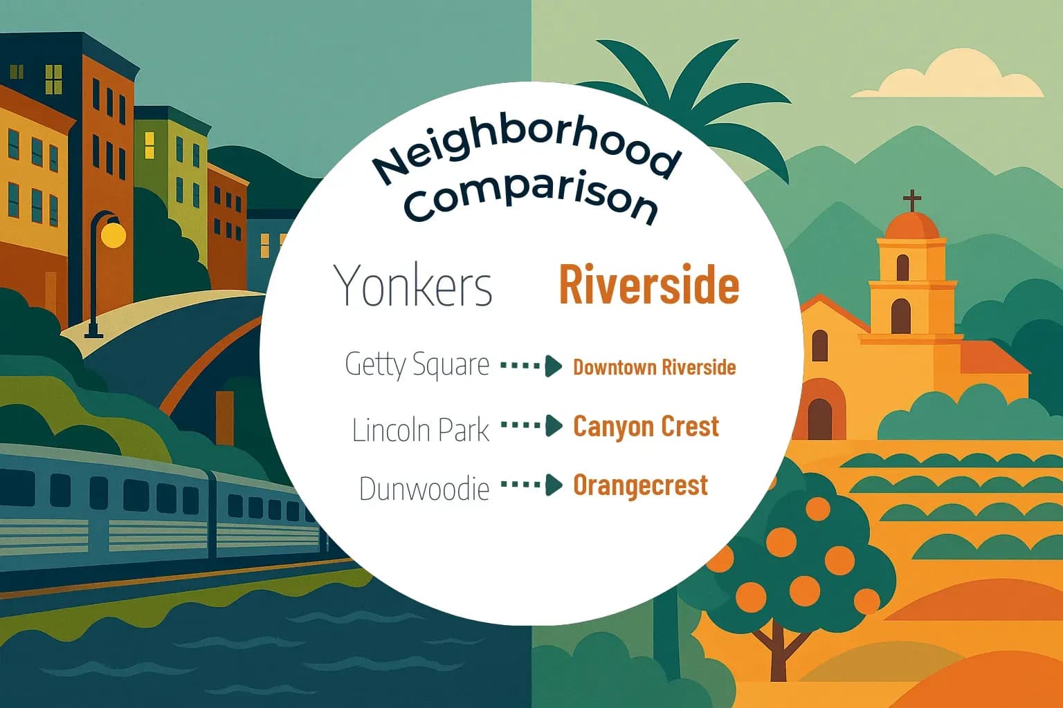 Yonkers vs Riverside Neighborhood Comparison