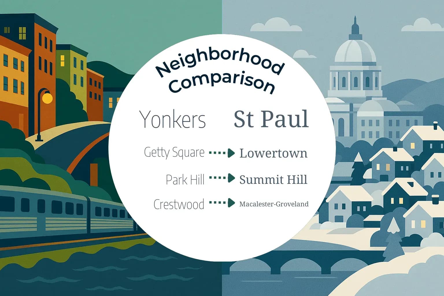 Yonkers vs St. Paul Neighborhood Comparison