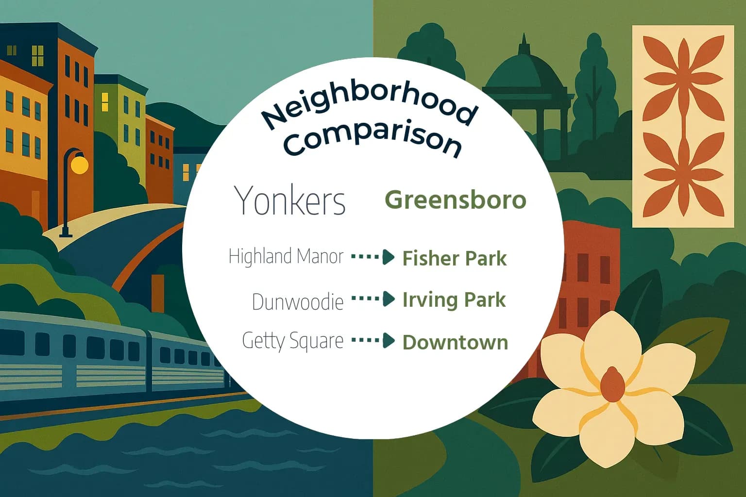 Yonkers vs Greensboro Neighborhood Comparison