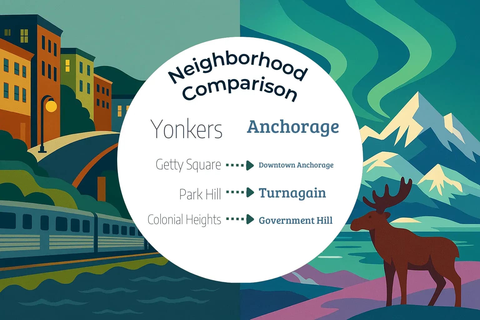 Yonkers vs Anchorage Neighborhood Comparison