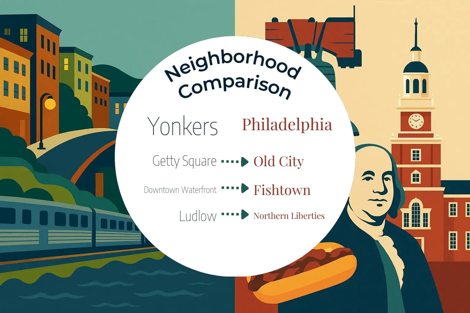 Yonkers vs Philadelphia Neighborhood Comparison