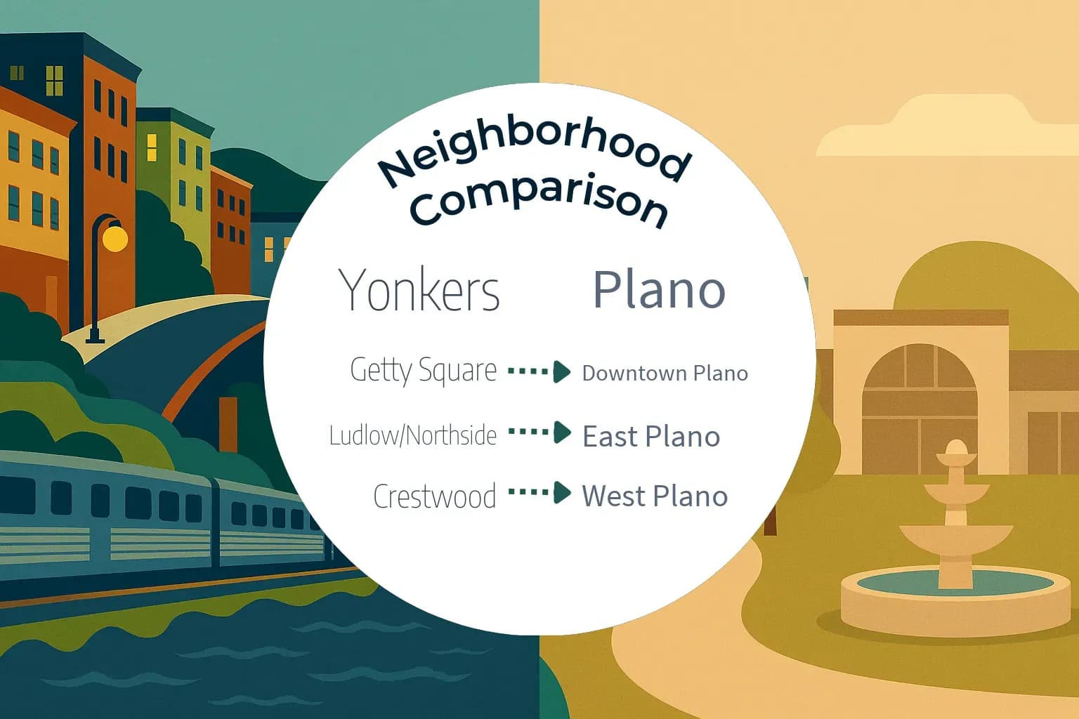 Yonkers vs Plano Neighborhood Comparison