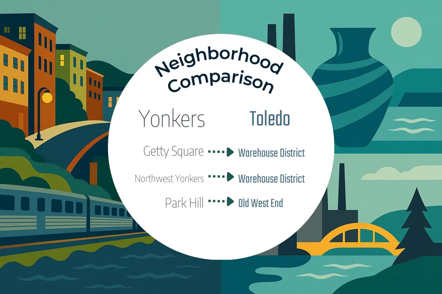 Yonkers vs Toledo Neighborhood Comparison
