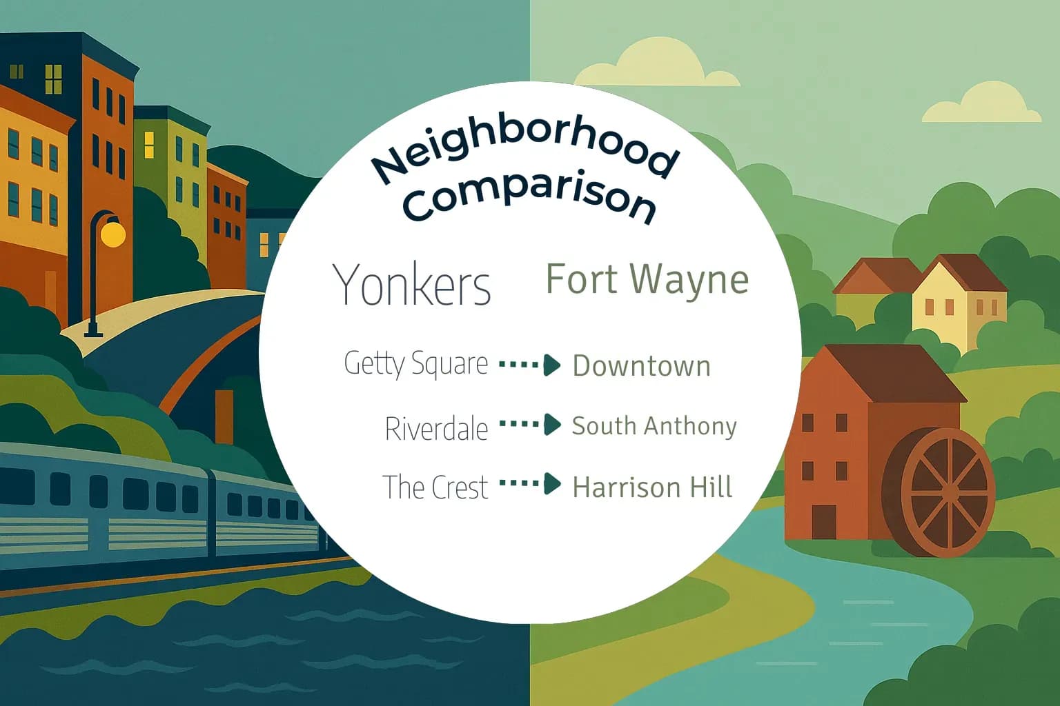 Yonkers vs Fort Wayne Neighborhood Comparison