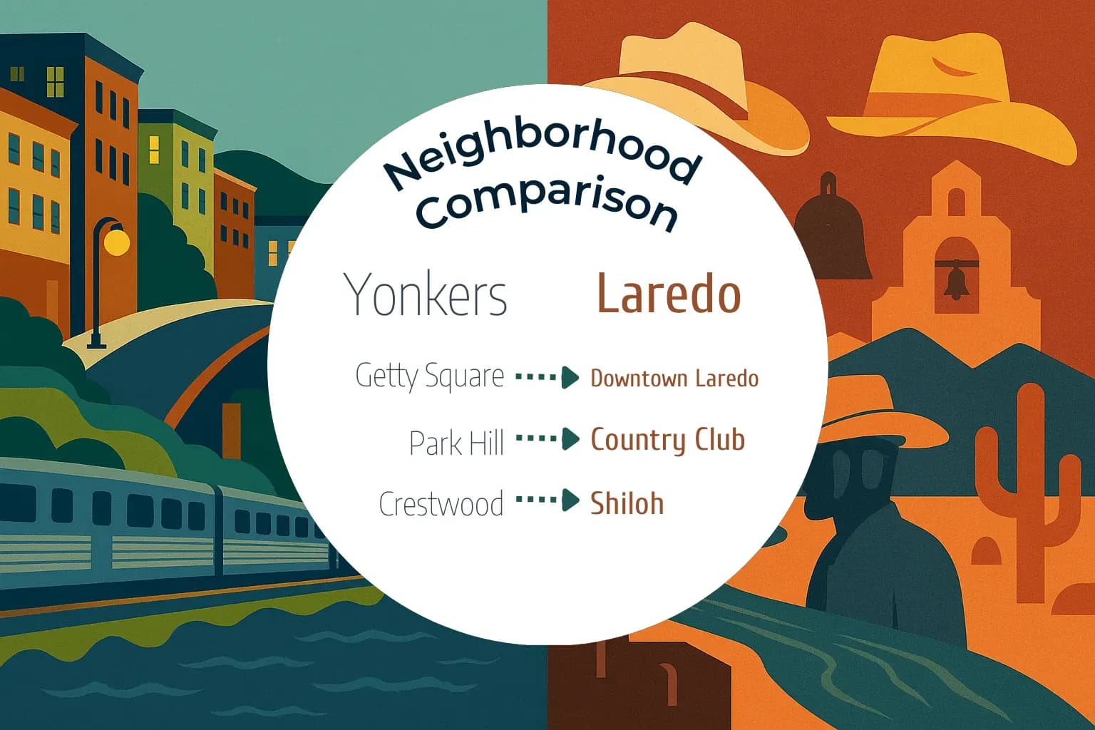 Yonkers vs Laredo Neighborhood Comparison