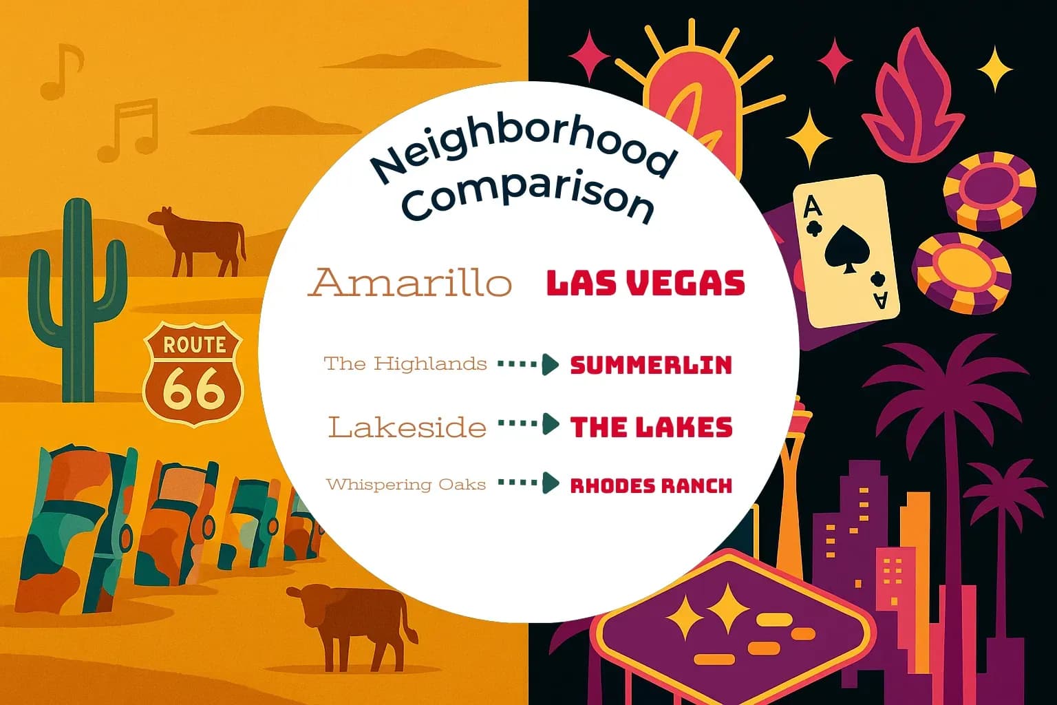 Amarillo vs Las Vegas Neighborhood Comparison