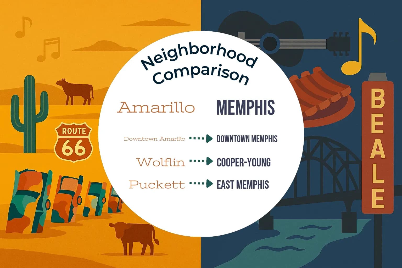 Amarillo vs Memphis Neighborhood Comparison