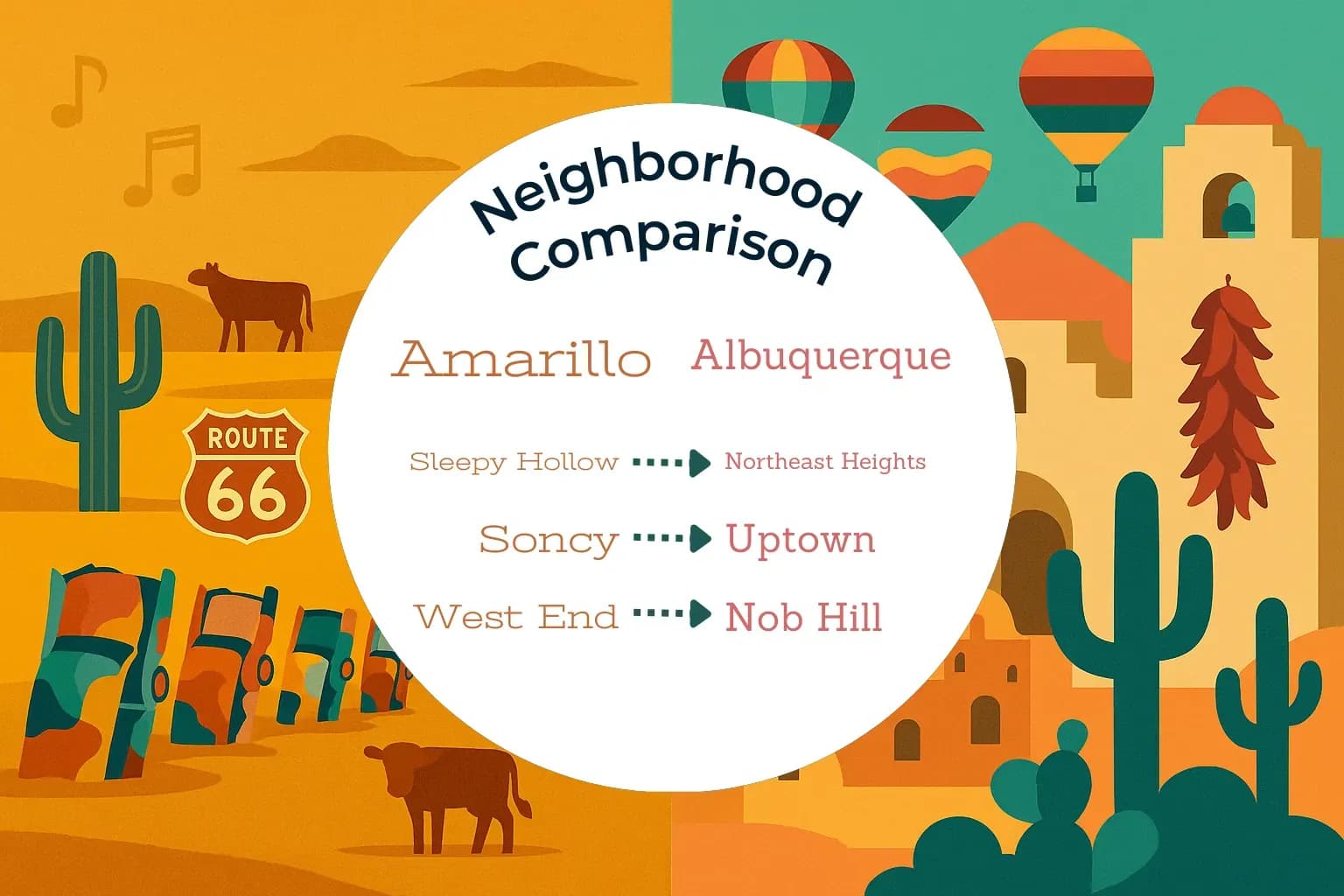 Amarillo vs Albuquerque Neighborhood Comparison