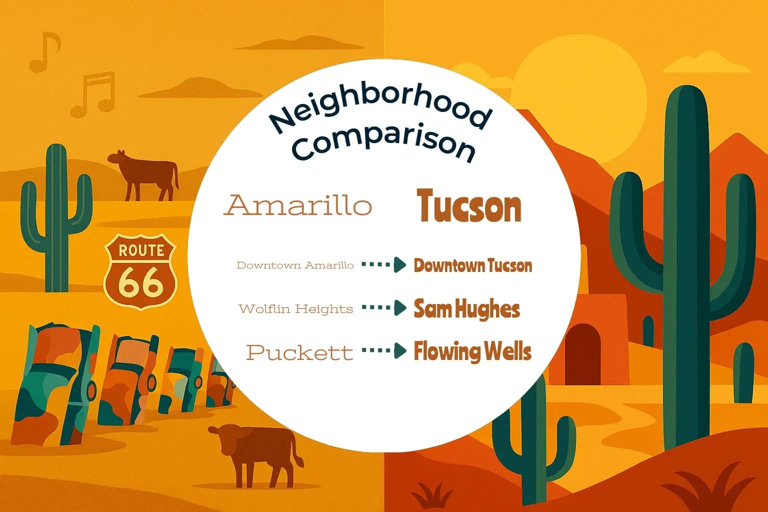 Amarillo vs Tucson Neighborhood Comparison
