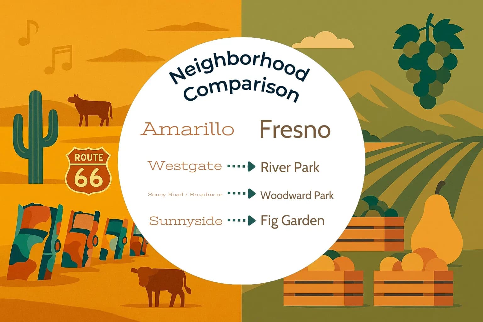 Amarillo vs Fresno Neighborhood Comparison