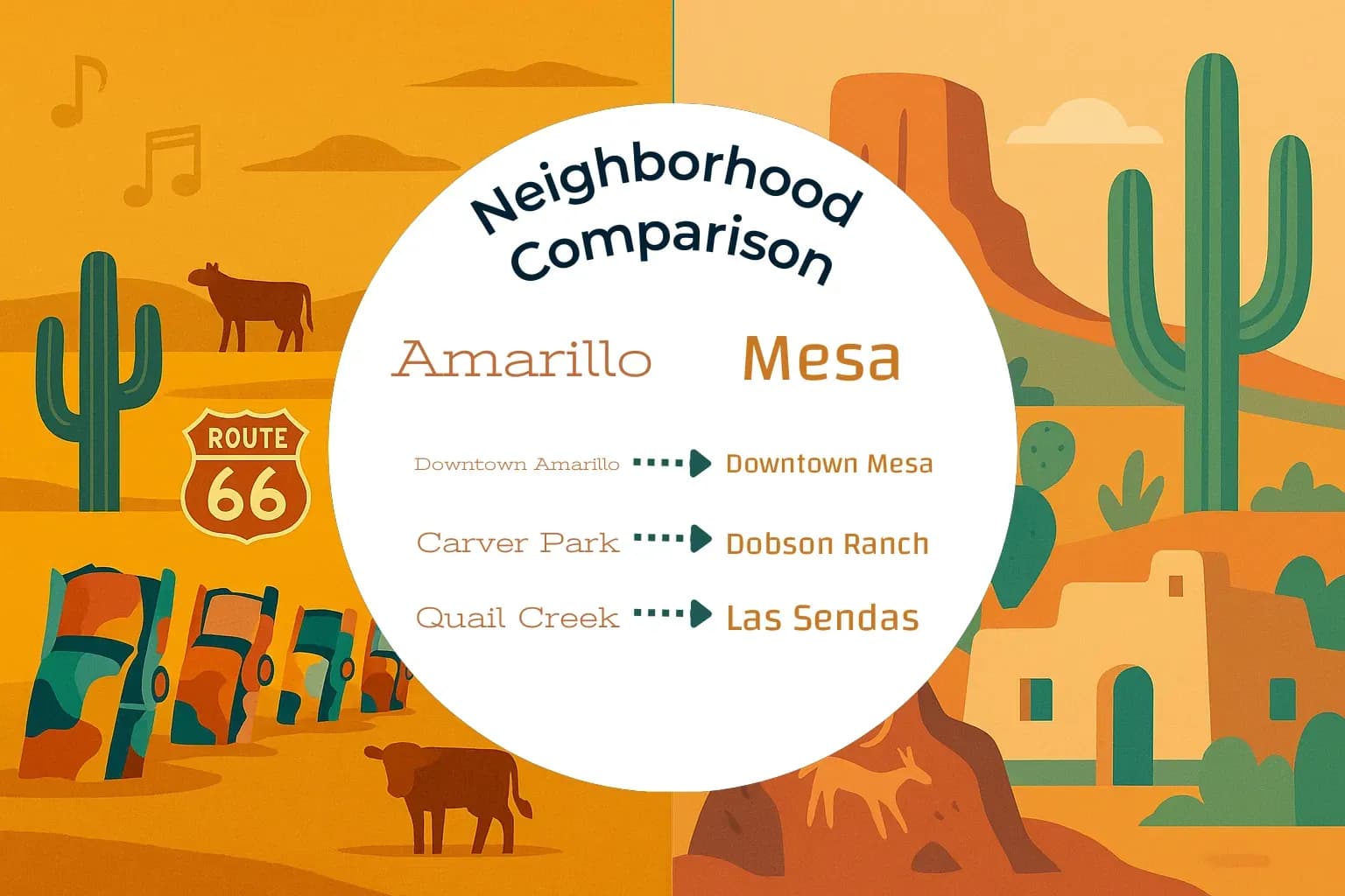 Amarillo vs Mesa Neighborhood Comparison