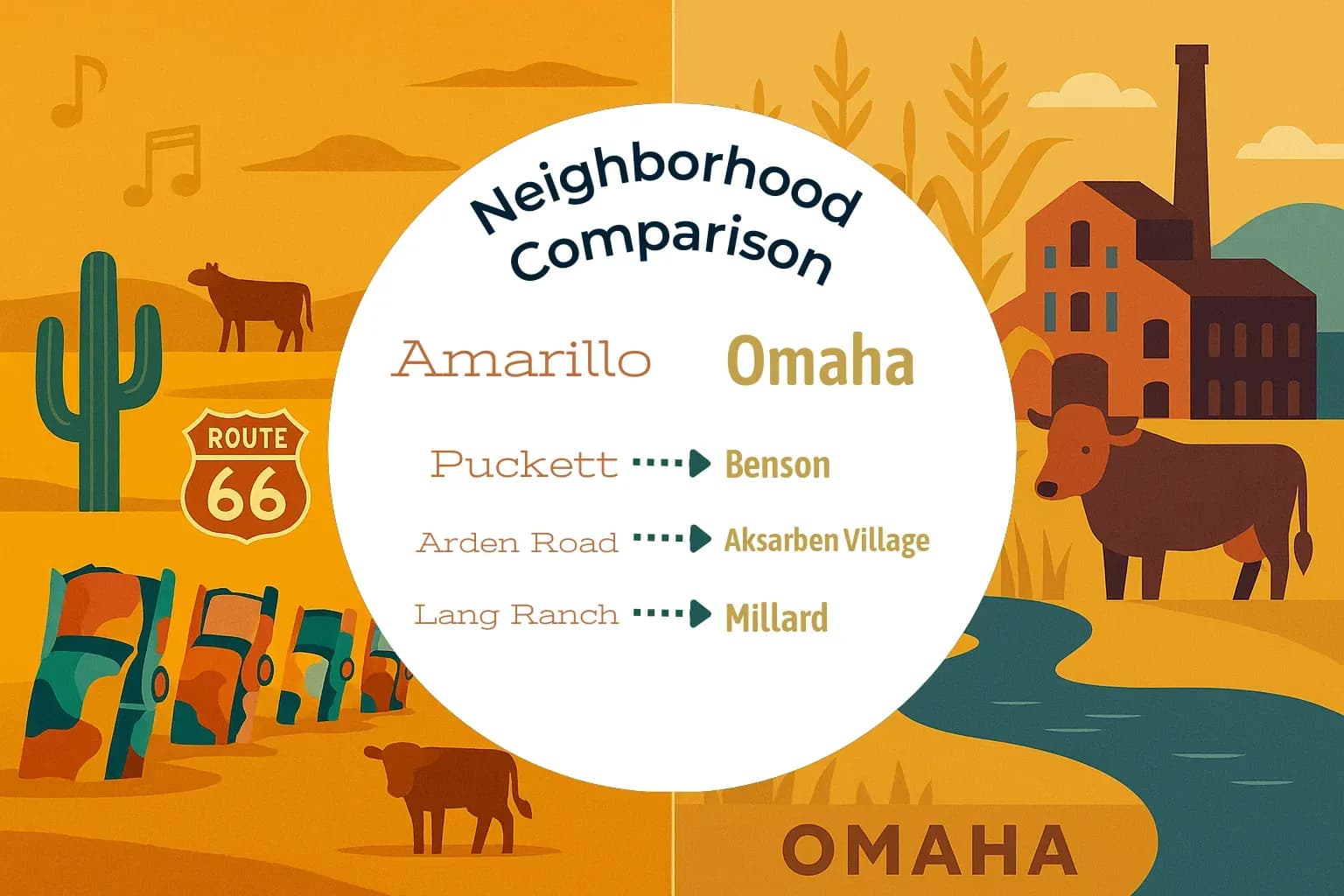 Amarillo vs Omaha Neighborhood Comparison
