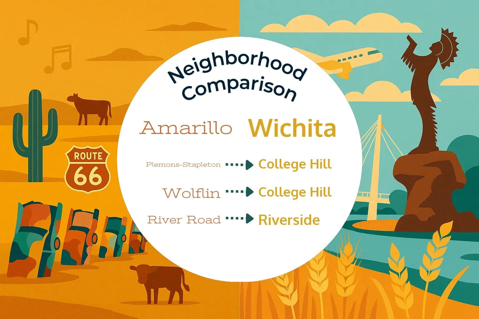Amarillo vs Wichita Neighborhood Comparison
