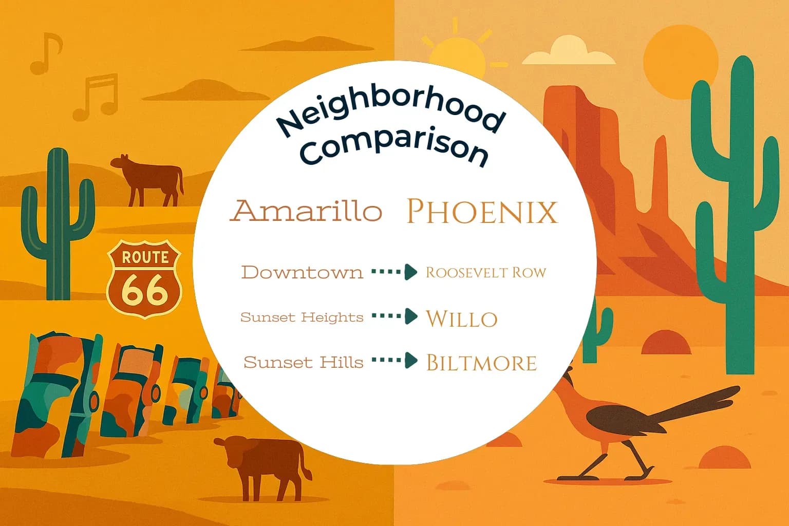 Amarillo vs Phoenix Neighborhood Comparison
