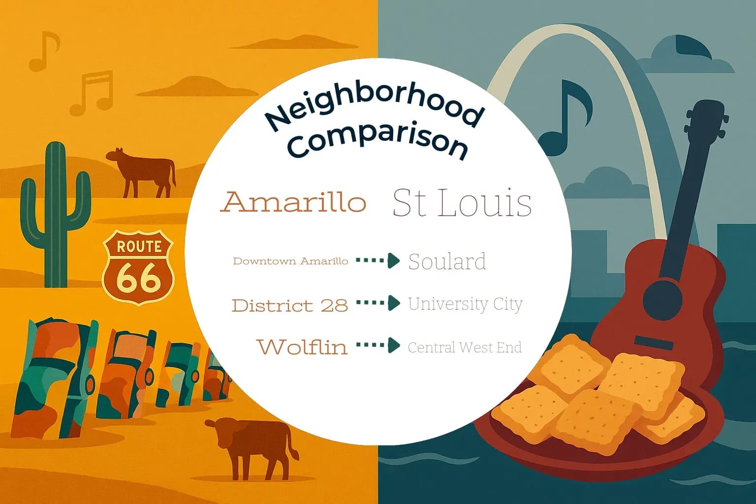 Amarillo vs St. Louis Neighborhood Comparison