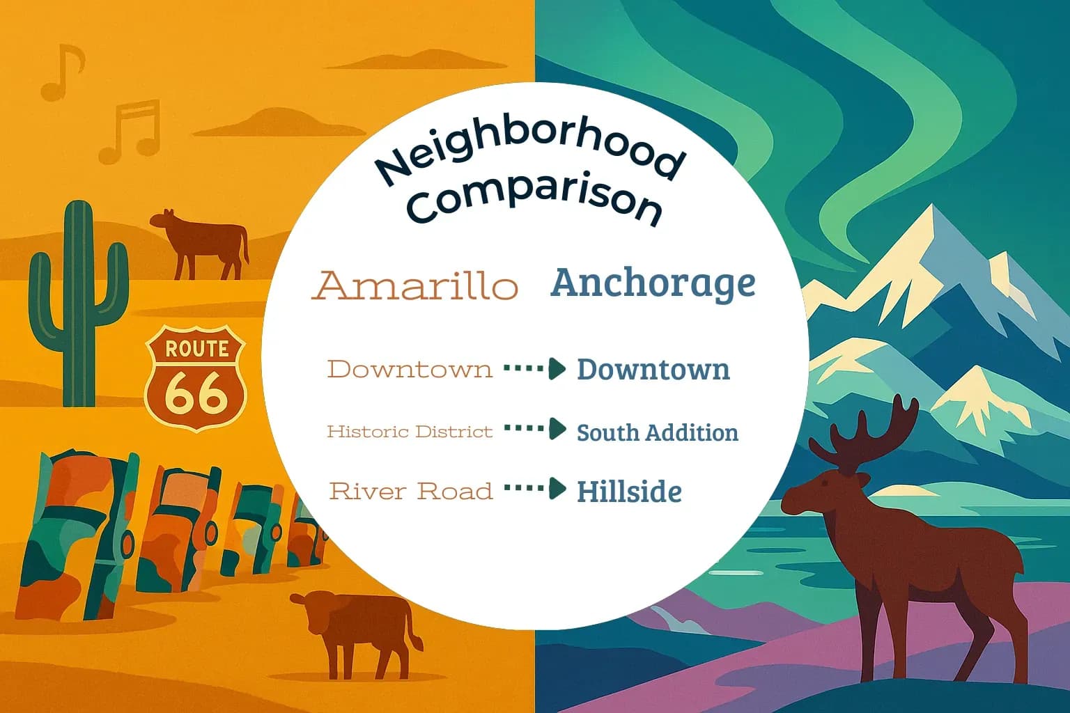 Amarillo vs Anchorage Neighborhood Comparison