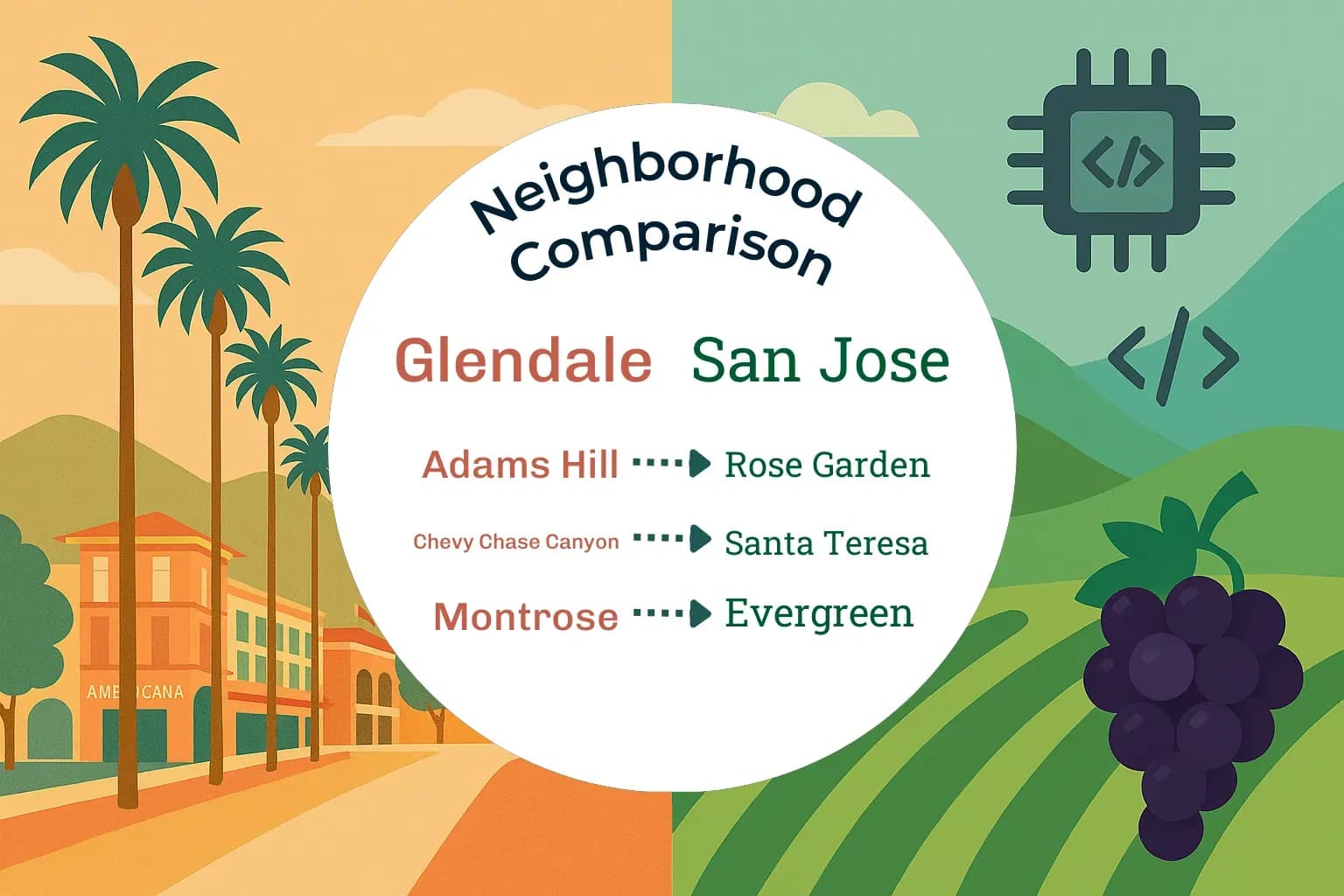Glendale vs San Jose Neighborhood Comparison