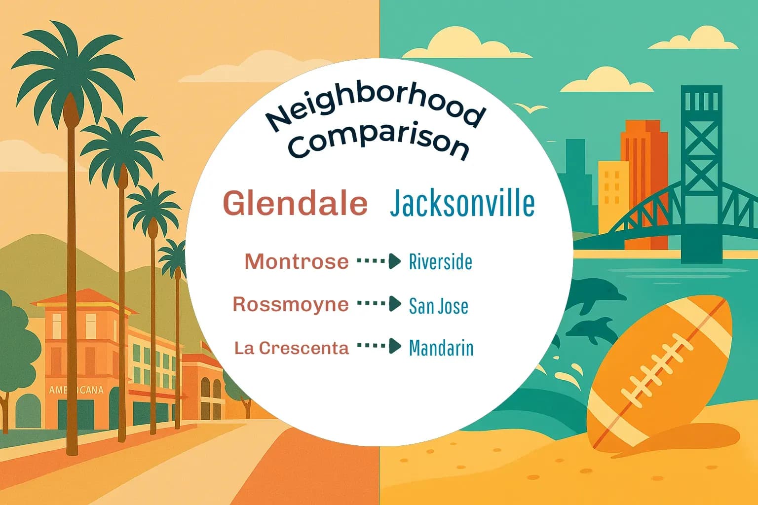 Glendale vs Jacksonville Neighborhood Comparison