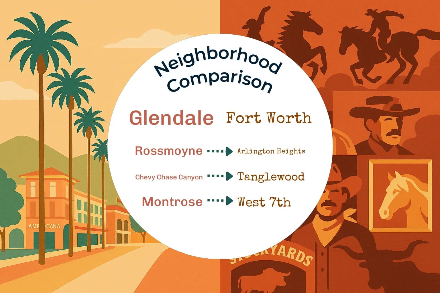 Glendale vs Fort Worth Neighborhood Comparison