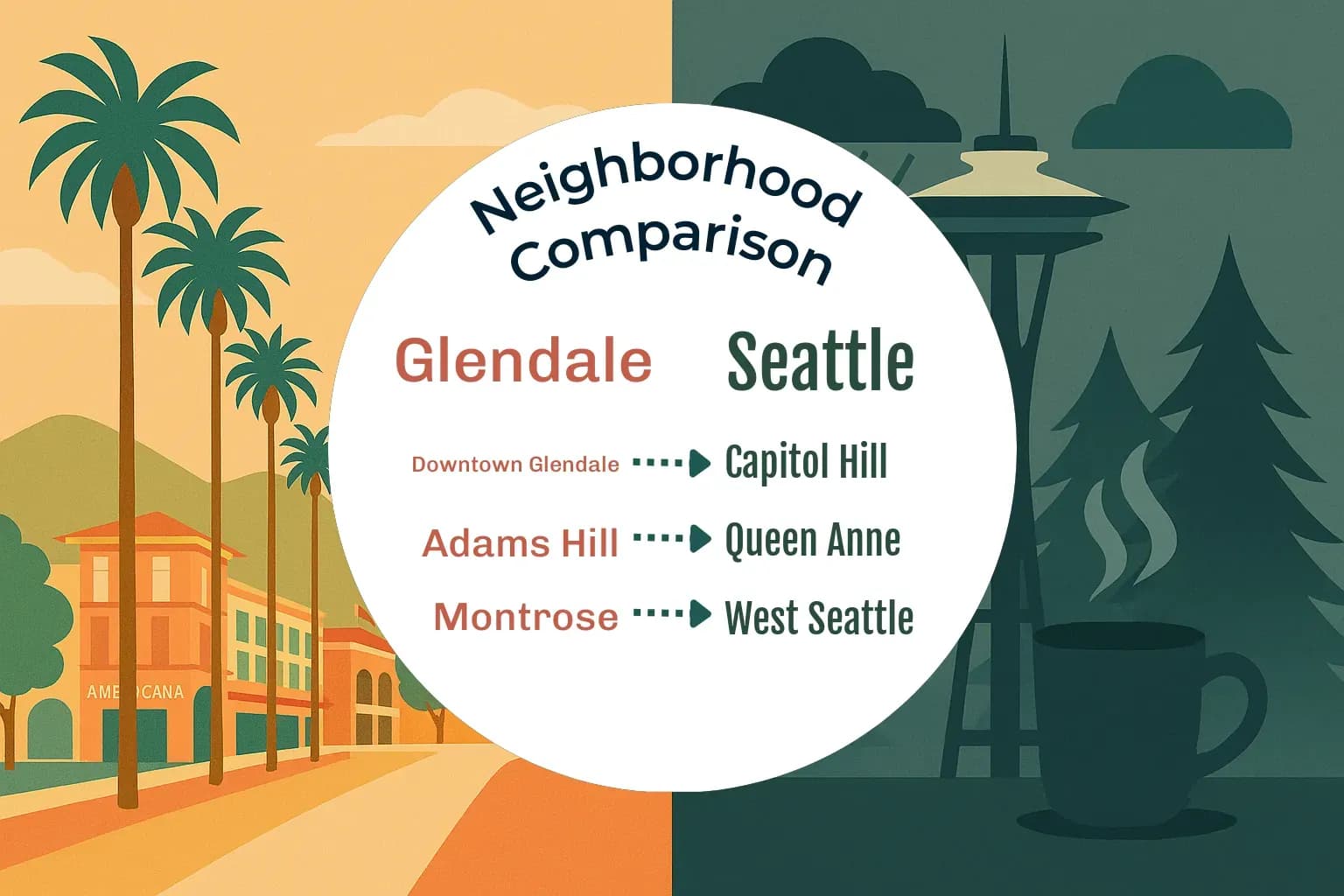 Glendale vs Seattle Neighborhood Comparison