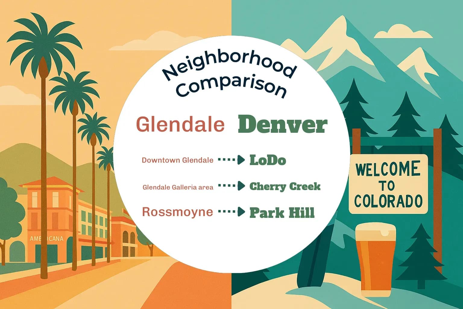 Glendale vs Denver Neighborhood Comparison