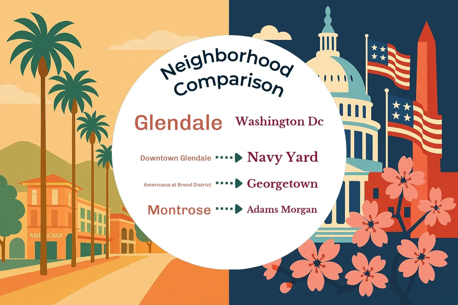 Glendale vs Washington DC Neighborhood Comparison
