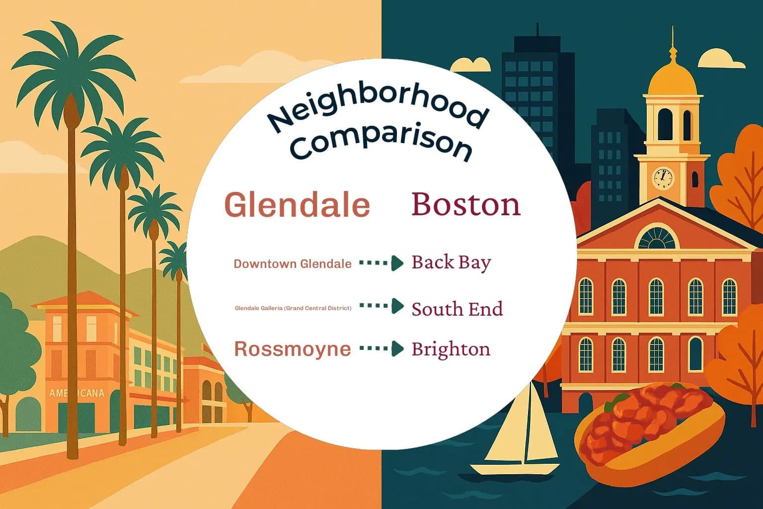 Glendale vs Boston Neighborhood Comparison