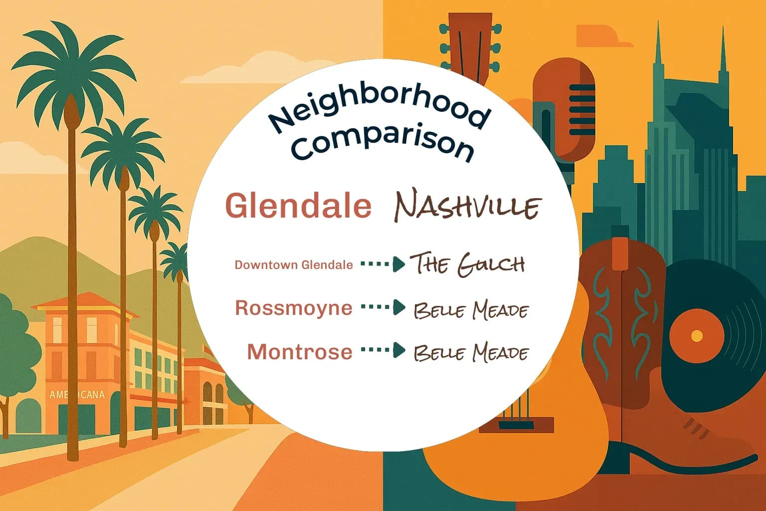 Glendale vs Nashville Neighborhood Comparison